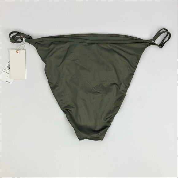 Good American Good Fit String Bikini Bottom Sz 7 (4XL) Stormy Green NWT - Picture 3 of 12